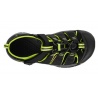 Keen Newport H2 Jr black lime green detske outdoorove sandaly i do vody 3