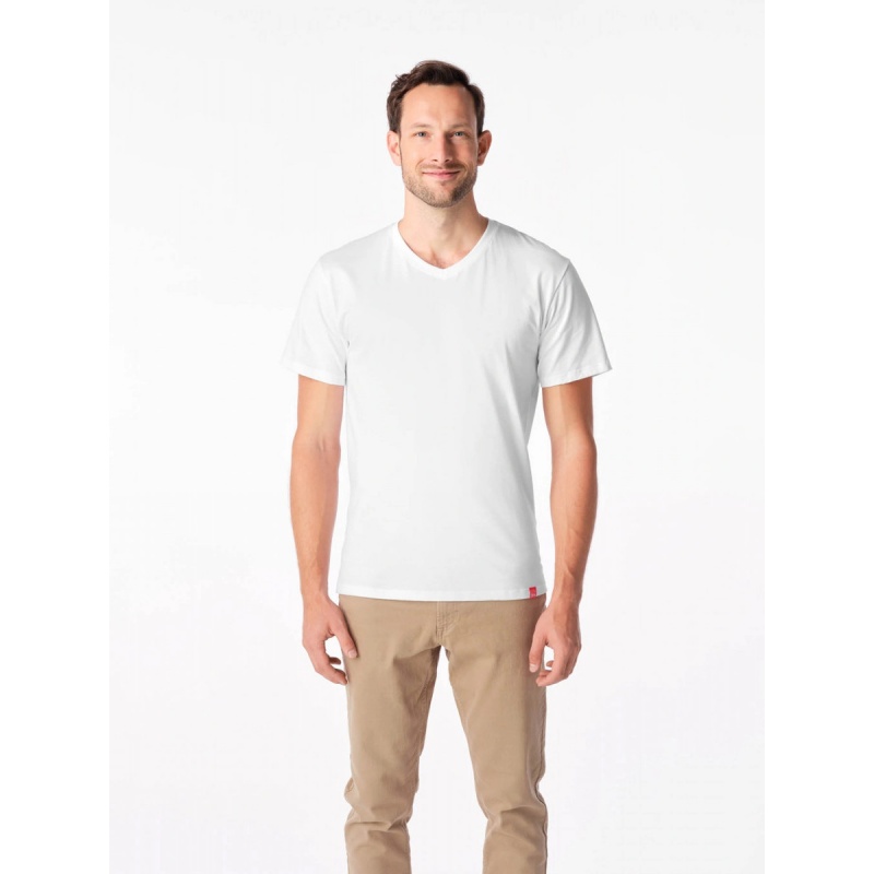 CityZen Bondy bila panske triko kratky rukav 100 bavlna