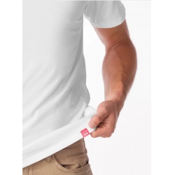 CityZen Bondy bila panske triko kratky rukav 100 bavlna 3