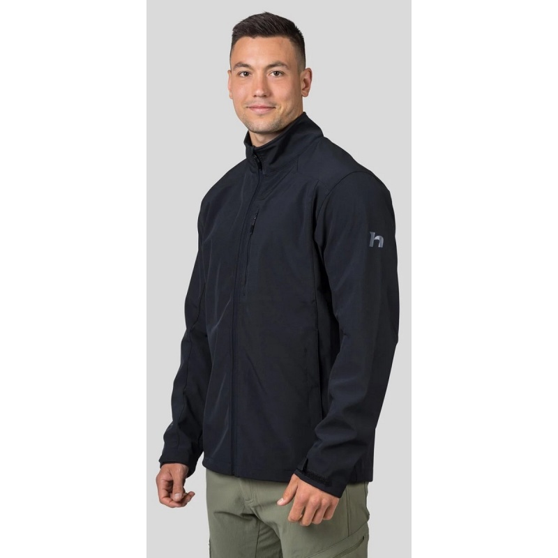 Hannah Baldwin anthracite panska vodeodolna softshellova bunda mirne zateplena 4