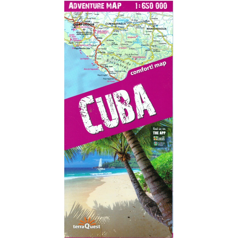 TerraQuest Kuba Cuba 650 000 trekking map