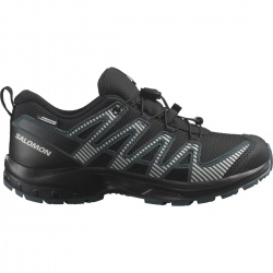 Salomon XA Pro V8 CSWP J 475680 black dark slate detske nizke nepromokave boty 1