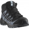 Salomon XA Pro V8 Mid CSWP J 475738 black neptune detske nepromokave trekove boty