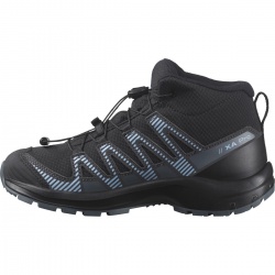Salomon XA Pro V8 Mid CSWP J 475738 black neptune detske nepromokave trekove boty 4