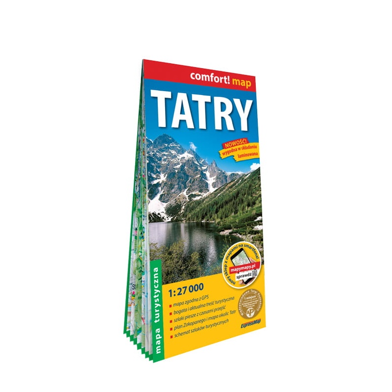 TerraQuest Tatry 27 000 turisticka mapa laminovana