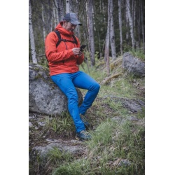Husky Kixees M blue panske outdoorove zateplene softshell kalhoty na beh kolo bezky 2