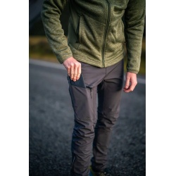 Husky Kixees M dk grey panske outdoorove zateplene softshell kalhoty na beh bezky 4