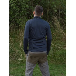 Husky Artic M black blue panska sportovni funkcni tenci mikina s polovicnim zipem 5