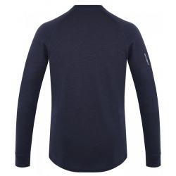 Husky Aron M dk. blue tmave modra panska funkcni sportovni mikina Merino vlna 1