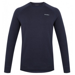 Husky Aron M dk. blue tmave modra panska funkcni sportovni mikina Merino vlna 2