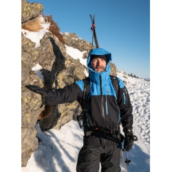 High Point Protector Brother 60 Jacket black brilliant blue panska nepromokava bunda 2