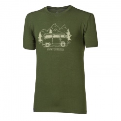 Progres Pioneer Bulli khaki panske triko kratky rukav bambus