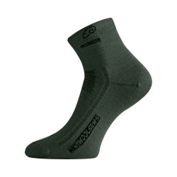 Lasting WKS 620 tmave zelena tenci trekove Merino ponozky 