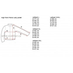 _High Point Mania Lady Jacket Black damska nepromokava bunda Pertex zmereno