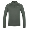 Husky Aron Zip M khaki panska funkcni sportovni mikina Merino vlna 2