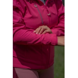 Husky Sevan L pink ruzova damska softshellova celorocni bunda s kapuci 5