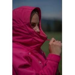 Husky Sevan L pink ruzova damska softshellova celorocni bunda s kapuci 6