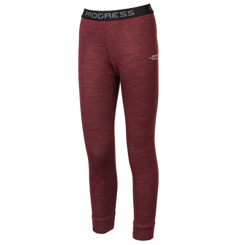 Progres MB SDND svestka merunka detske spodky dlouha nohavice bambus merino vlna