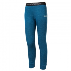 Progres MB SDND petrol sv modra detske spodky dlouha nohavice bambus merino vlna