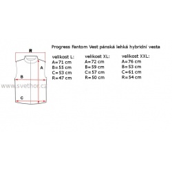 _Progres Fantom Vest petrol sv modra panska lehka hybridni vesta DWR zmereno