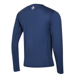 Direct Alpine Furry Long 2 navy glacial lake panske triko dlouhy rukav 100 Merino vlna 2