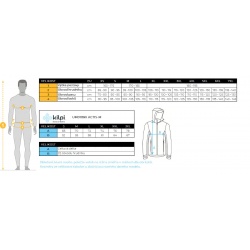 _Kilpi ActisM modra UM0118KIBLU panska lehka prosivana bunda se vsadkami a kapuci zmereno