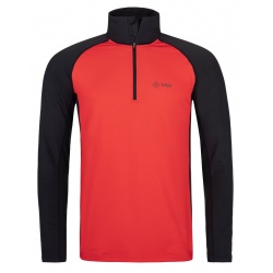 Kilpi Willie M cervena QM0311KIRED panske funkcni outdoorove triko dlouhy rukav kratky zip