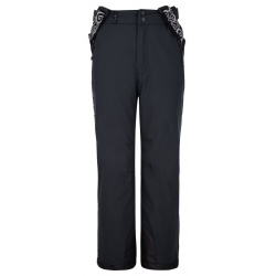 Kilpi Mimas Junior cerna SJ0401KIBLK detske zimni vodeodolne lyzarske kalhoty