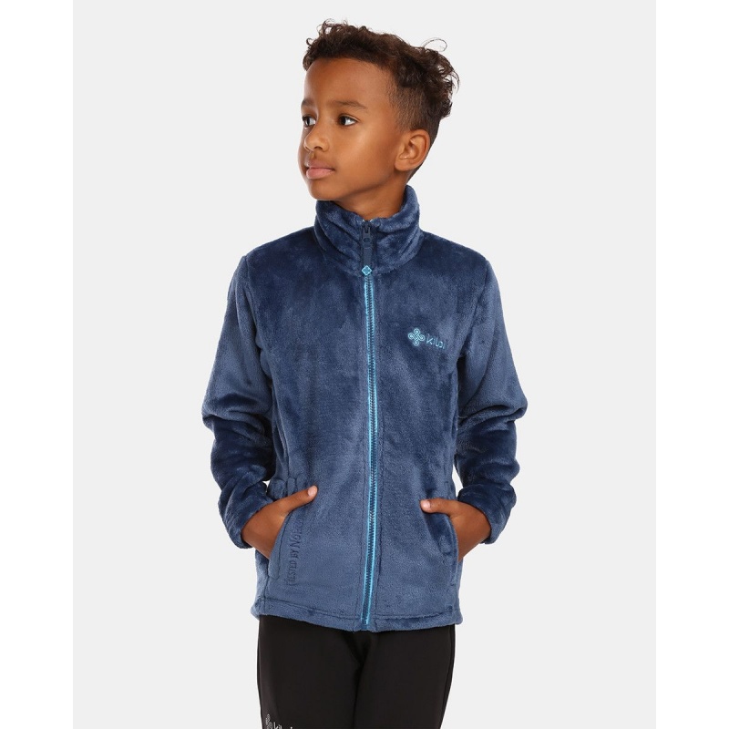 Kilpi Erin J tmave modra UJ0254KIDBL detska juniorska fleecova hrejiva mikina