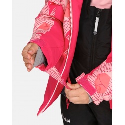 Kilpi Samara JG ruzova UJ0113KIPNK detska juniorska nepromokava zimni lyzarska bunda 6