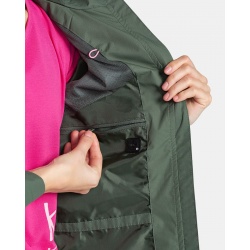 Kilpi Sonna W tmave zelena TL0104KIDGN damska vodeodolna vetruodolna bunda 4