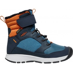 Keen Skua Winter WP Youth sky captain gold flame detske zimni vysi nepromokave boty 3