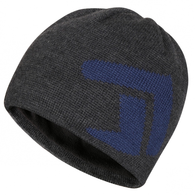 Direct Alpine Kameny anthracite navy panska pletena cepice Merino vlna