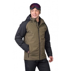 Hannah Mascon II dark olive anthracite panska zimni vodeodolna lyzarska bunda 4