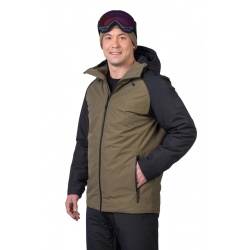 Hannah Mascon II dark olive anthracite panska zimni vodeodolna lyzarska bunda 5