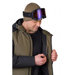 Hannah Mascon II dark olive anthracite panska zimni vodeodolna lyzarska bunda 8