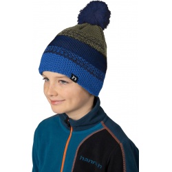 Hannah Otik Jr II detska pletena zimni cepice zateplena fleecem medieval blue 1