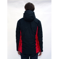 Sir Joseph Sarek Man black red lehka panska perova nepromokava zimni bunda s kapuci 2
