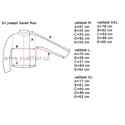 _Sir Joseph Sarek Man black red lehka panska perova nepromokava zimni bunda zmereno