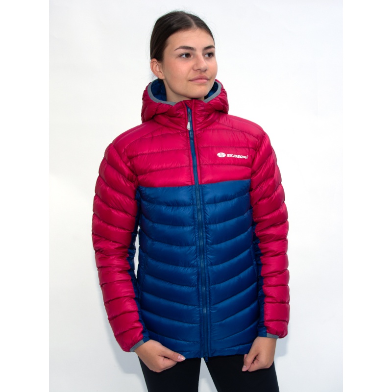 Sir Joseph Atol hooded Lady II fuchsia navy lehka damska perova zimni bunda s kapuci DWR 1