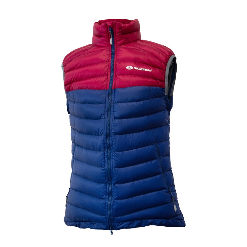 Sir Joseph Atol Lady Vest II fuchsia navy lehka damska perova zimni vesta DWR