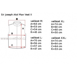 _Sir Joseph Atol Man Vest II limet navy lehka panska perova vesta DWR zmereno