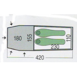 Pinguin Storm 2 Duralu turisticky stan 1