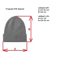 _Progres D MW Beanie modry melir unisex funkcni sportovni cepice 100 Merino vlna zmereno