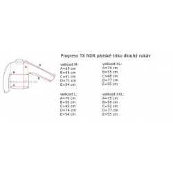 _Progres TX NDR petrol panske triko dlouhy rukav zmereno