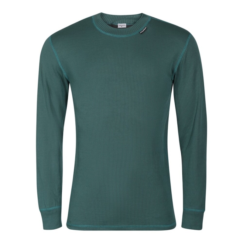 Progres Micro Sense MS NDR zelana seda panske triko dlouhy rukav