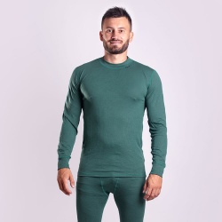 Progres Micro Sense MS NDR zelana seda panske triko dlouhy rukav3