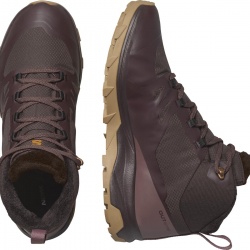 Salomon OUTsnap CSWP W 476851 Black Coffee peppercorn damske zimni nepromokave boty 5