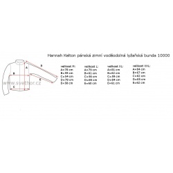 _Hannah Kelton anthracite methyl blue panska zimni vodeodolna lyzarska bunda zmereno