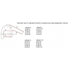_Hannah Quil II asphalt mel anthracite panska funkcni outdoorova mikina zmereno